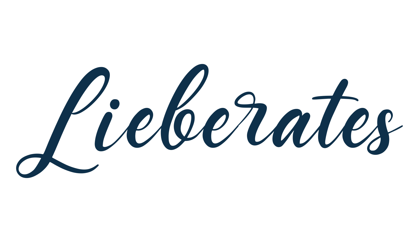 Lieberates, script calligraphy fancy decorative font preview