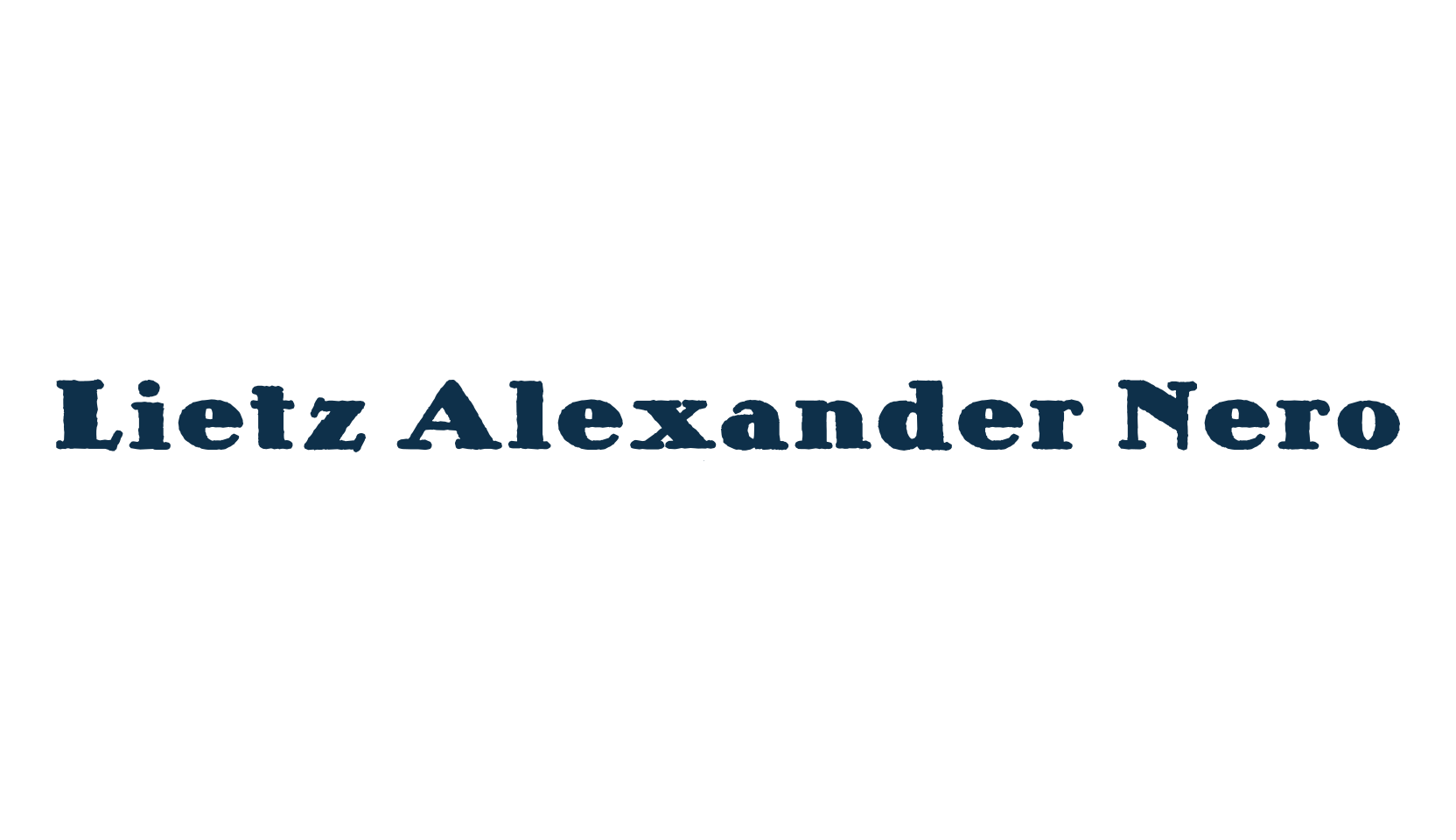 Lietz Alexander Nero, fancy eroded decorative font preview