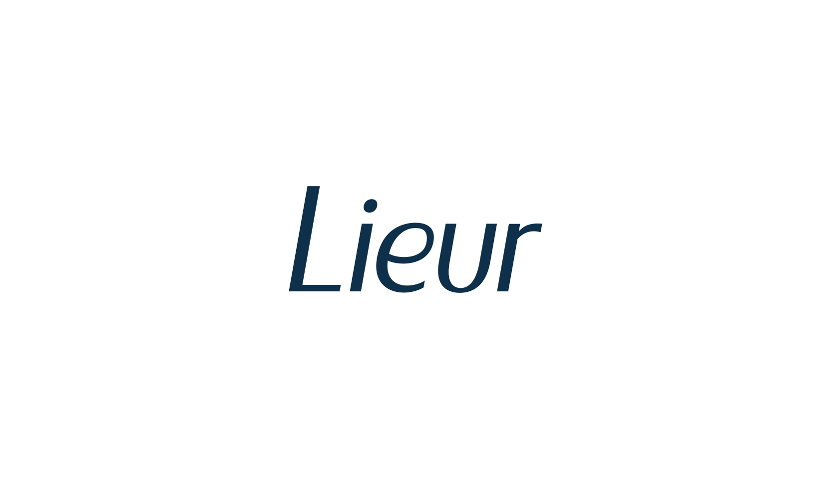 Lieur, basic sans serif font preview