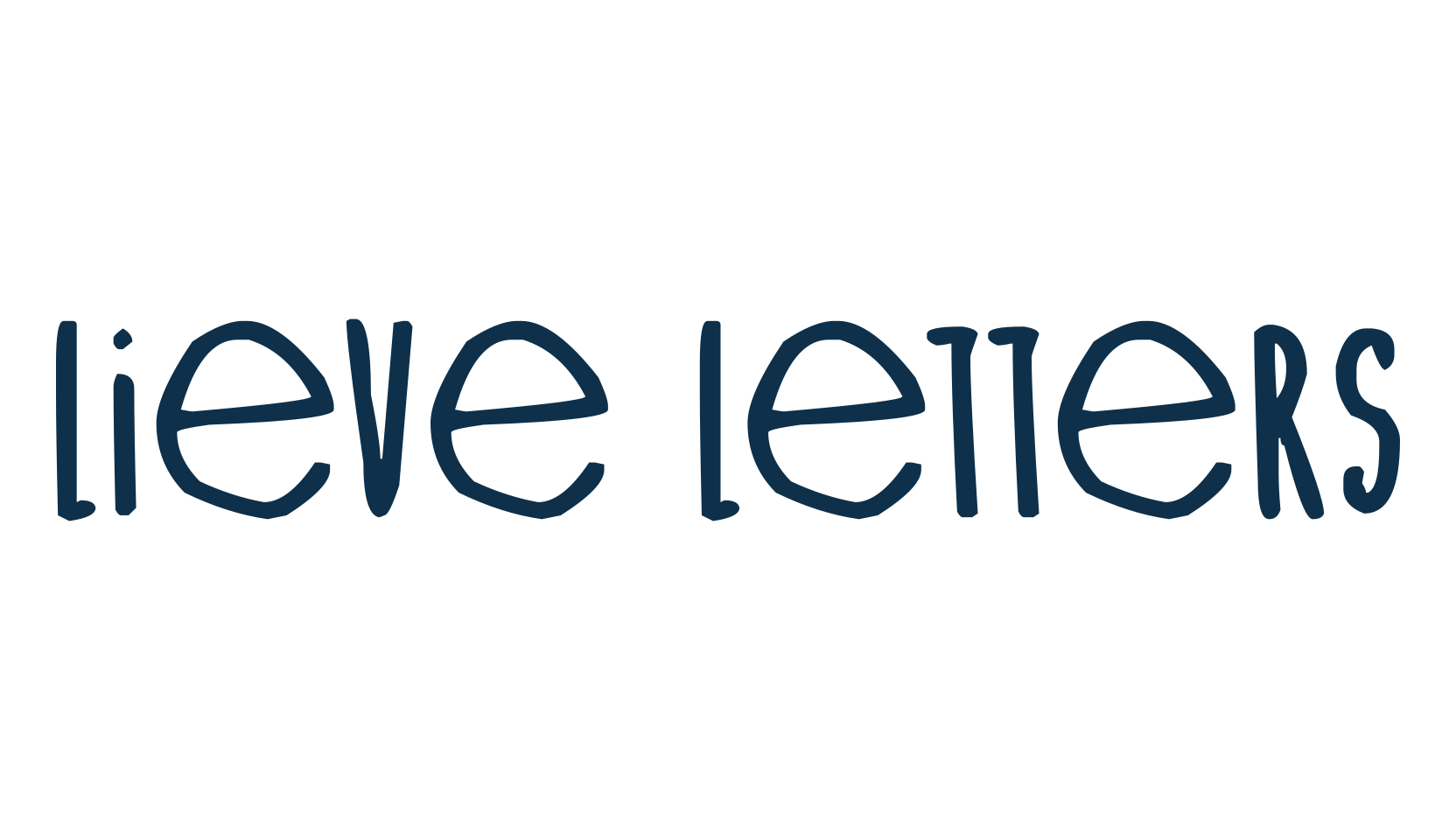 Lieve Letters, script handwritten fancy decorative calligraphy font preview