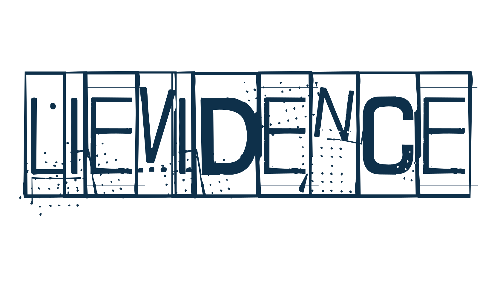 Lievidence, fancy distorted decorative font preview
