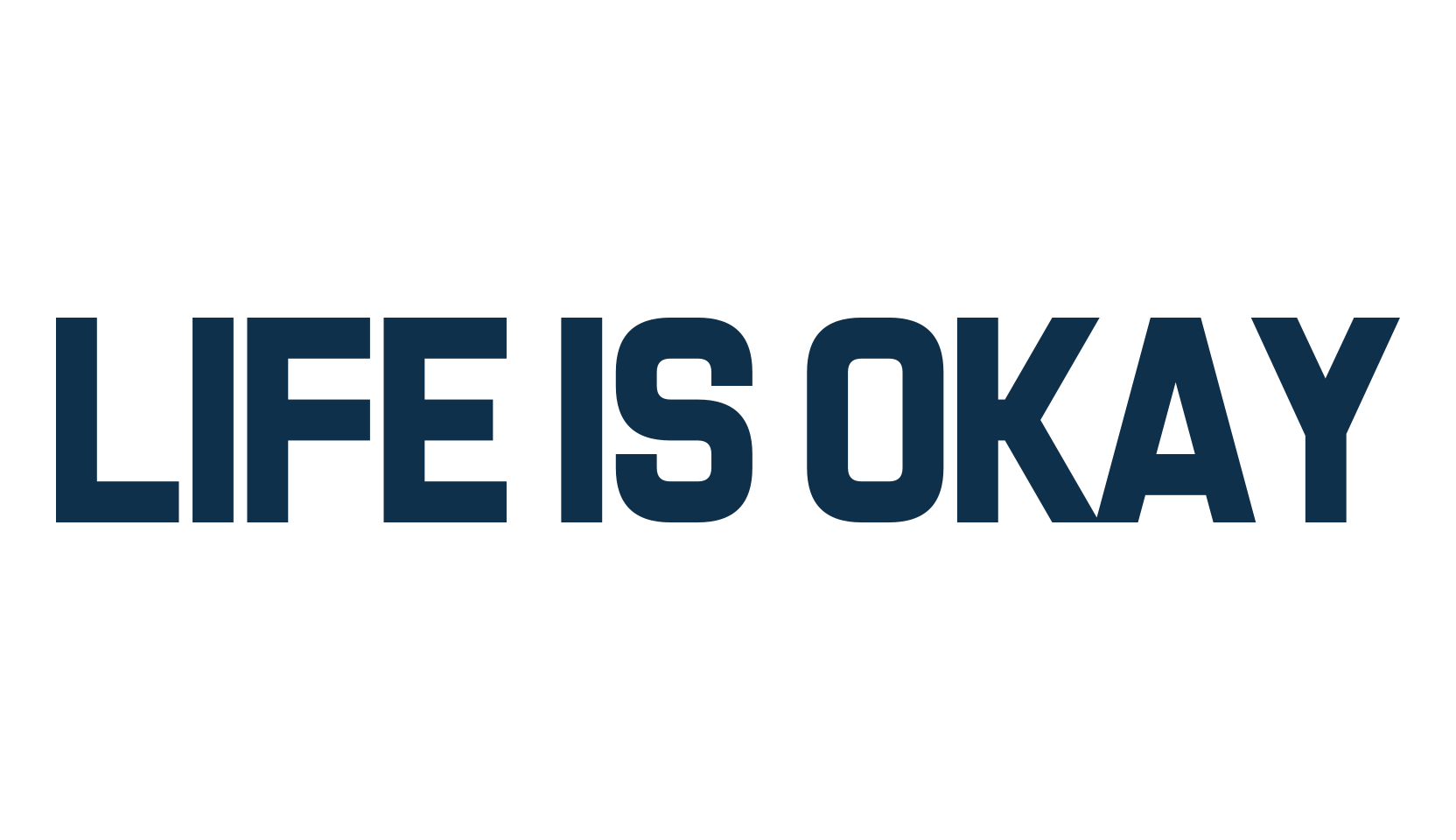 Life Is Okay, basic sans serif font preview