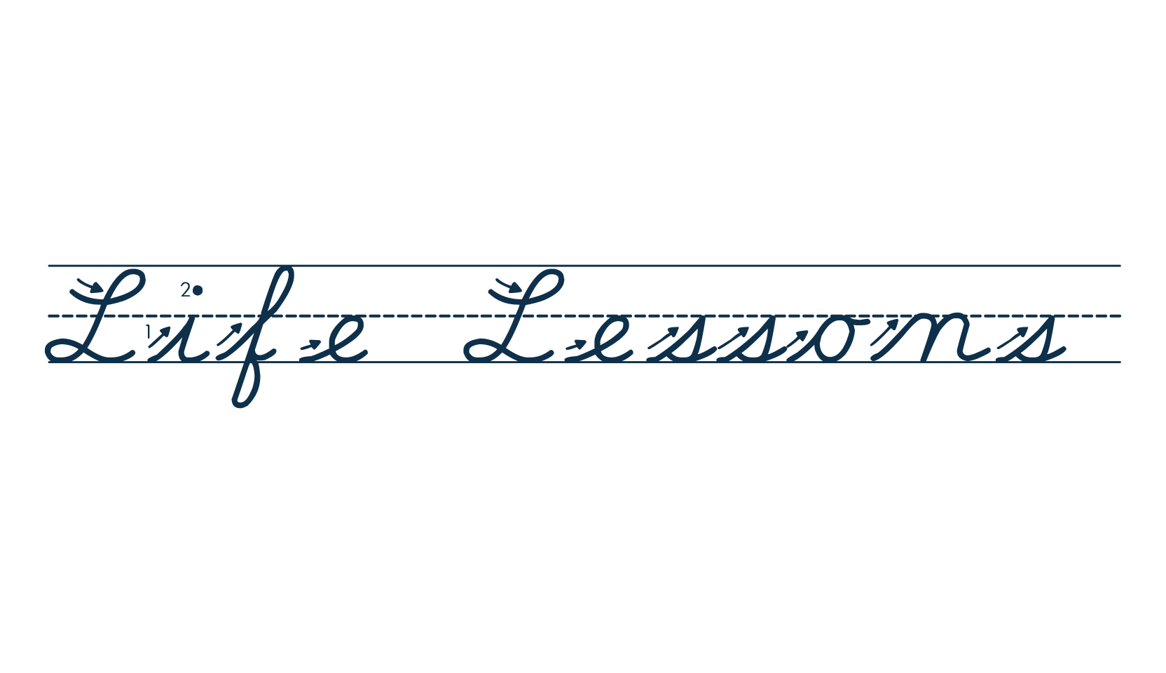Life Lessons, school font preview