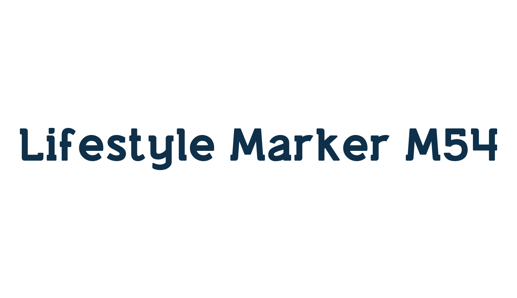 Lifestyle Marker M54, fancy various basic font preview