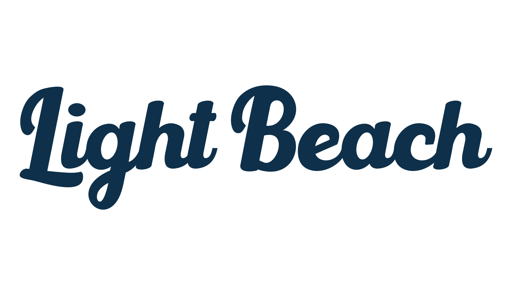 Light Beach, groovy font preview