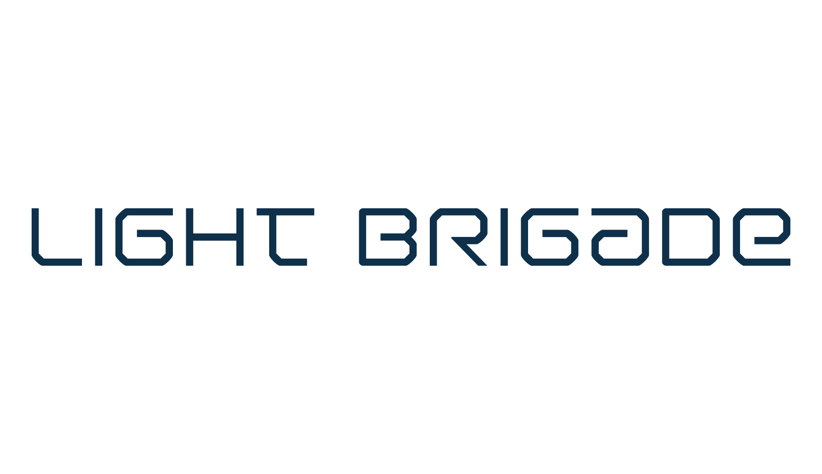 Light Brigade, techno sci-fi font preview