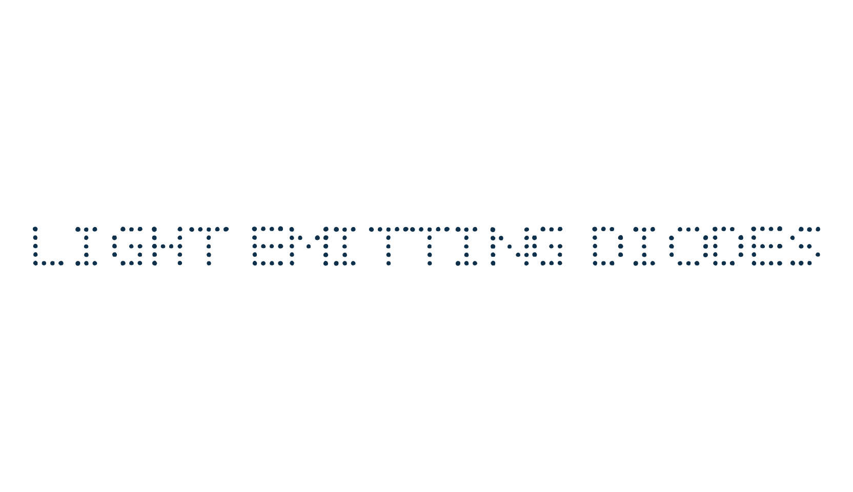 Light Emitting Diodes, techno lcd sci-fi font preview