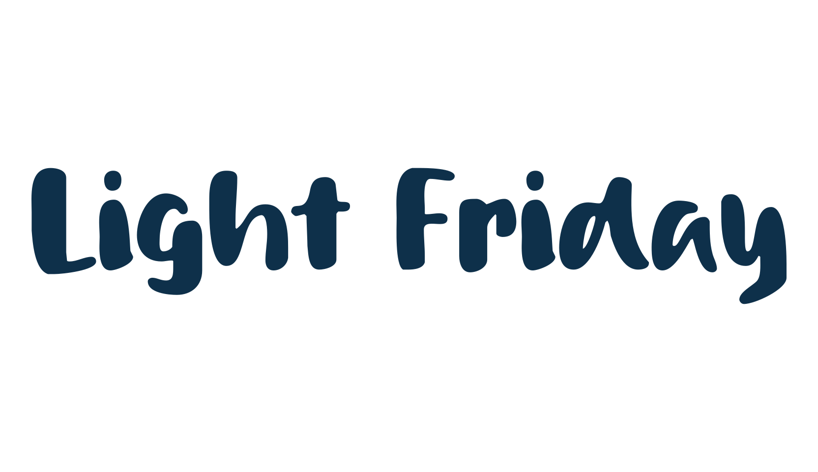 Light Friday, display market font preview