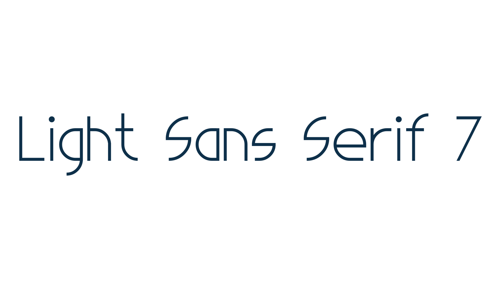 Light Sans Serif 7, basic sans serif font preview