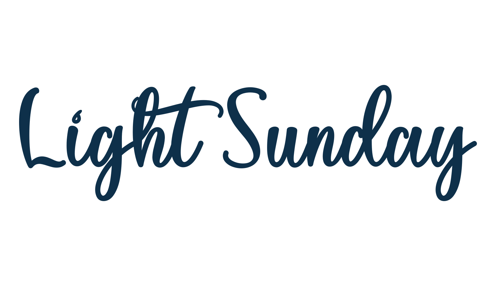 Light Sunday, various font preview