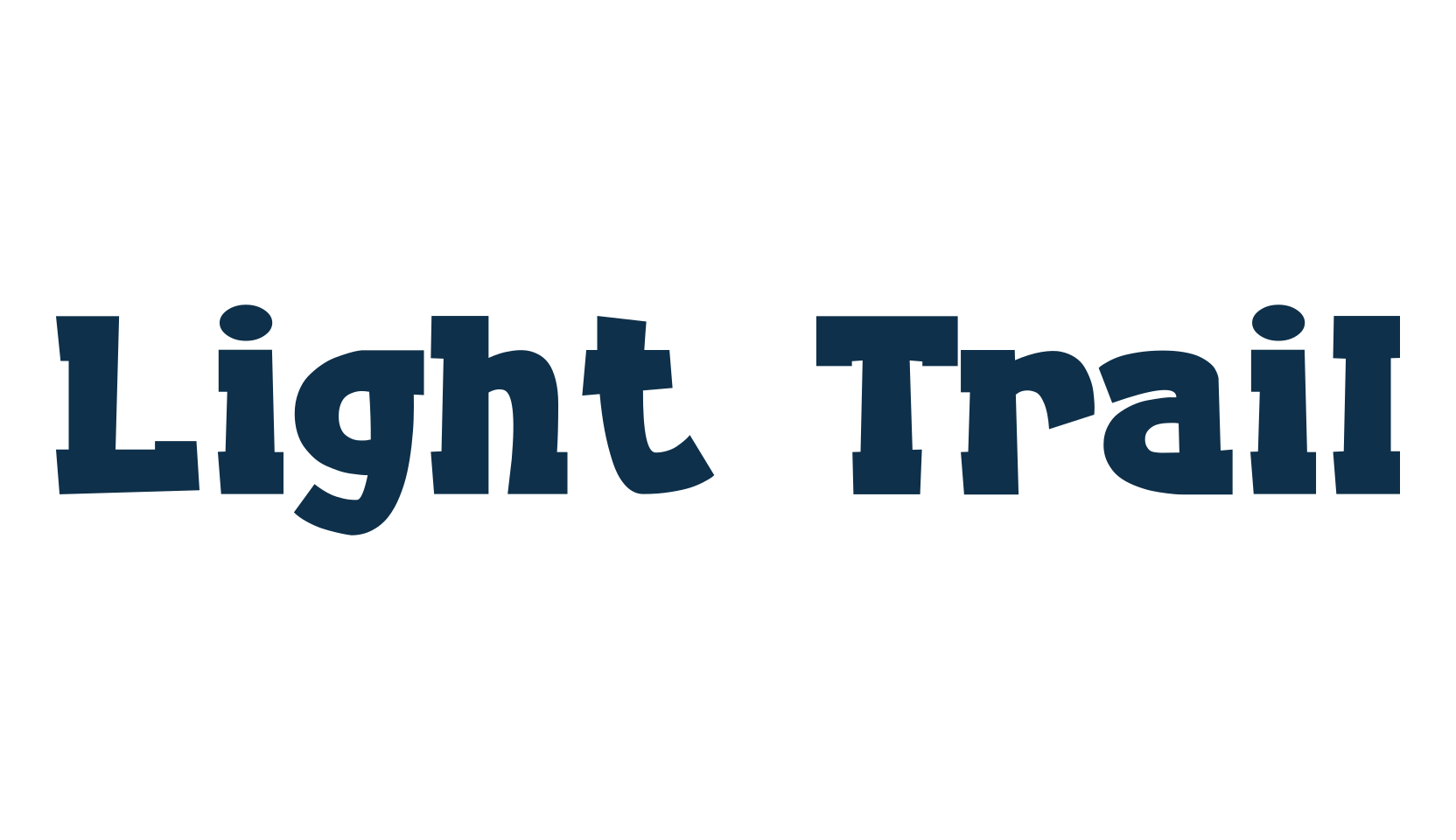 Light Trail, fancy cartoon decorative font preview