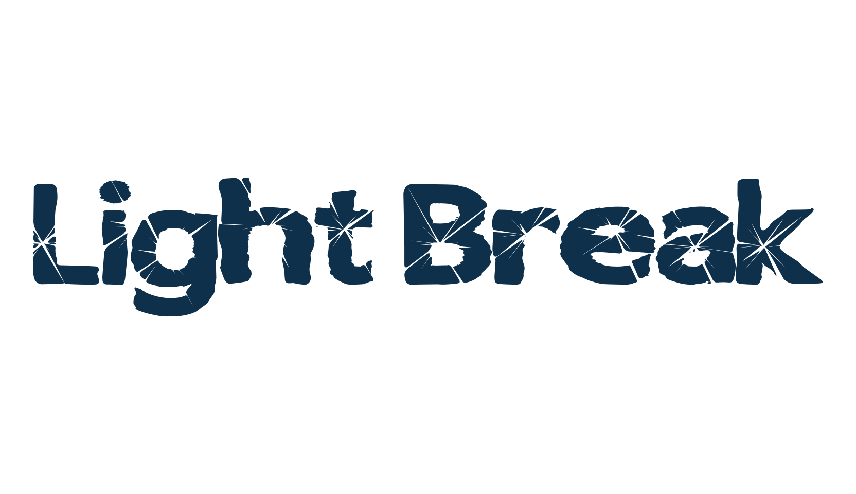 Light Break, destroy font preview