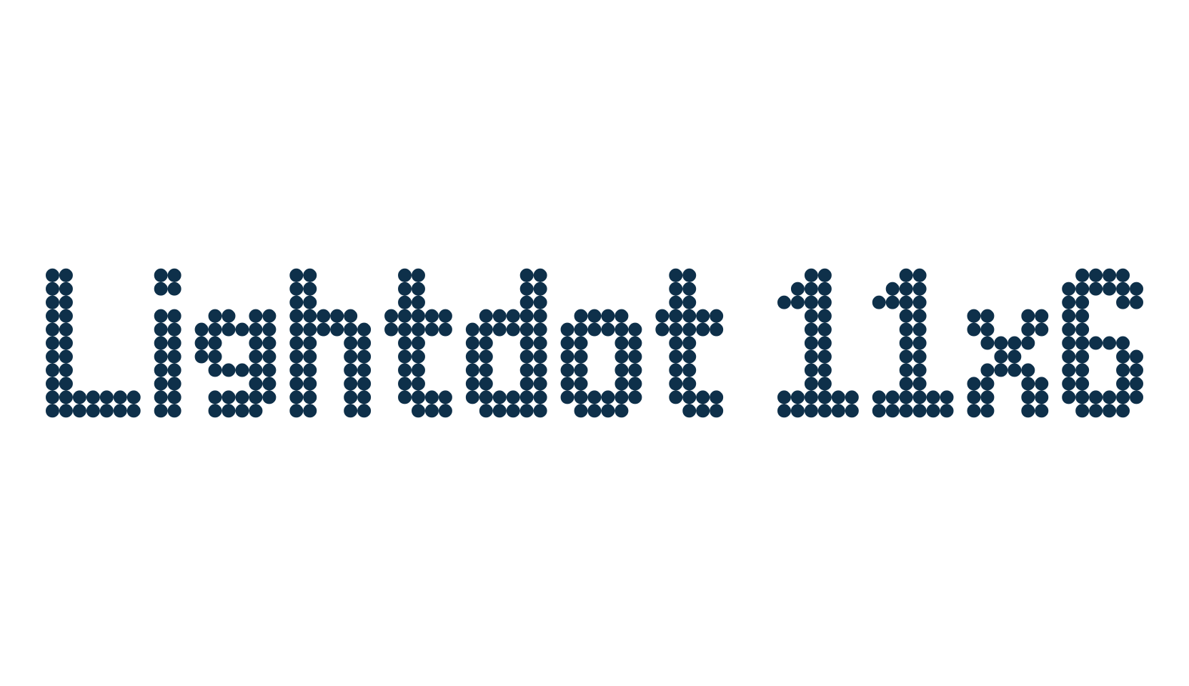 Lightdot 11x6, lcd font preview