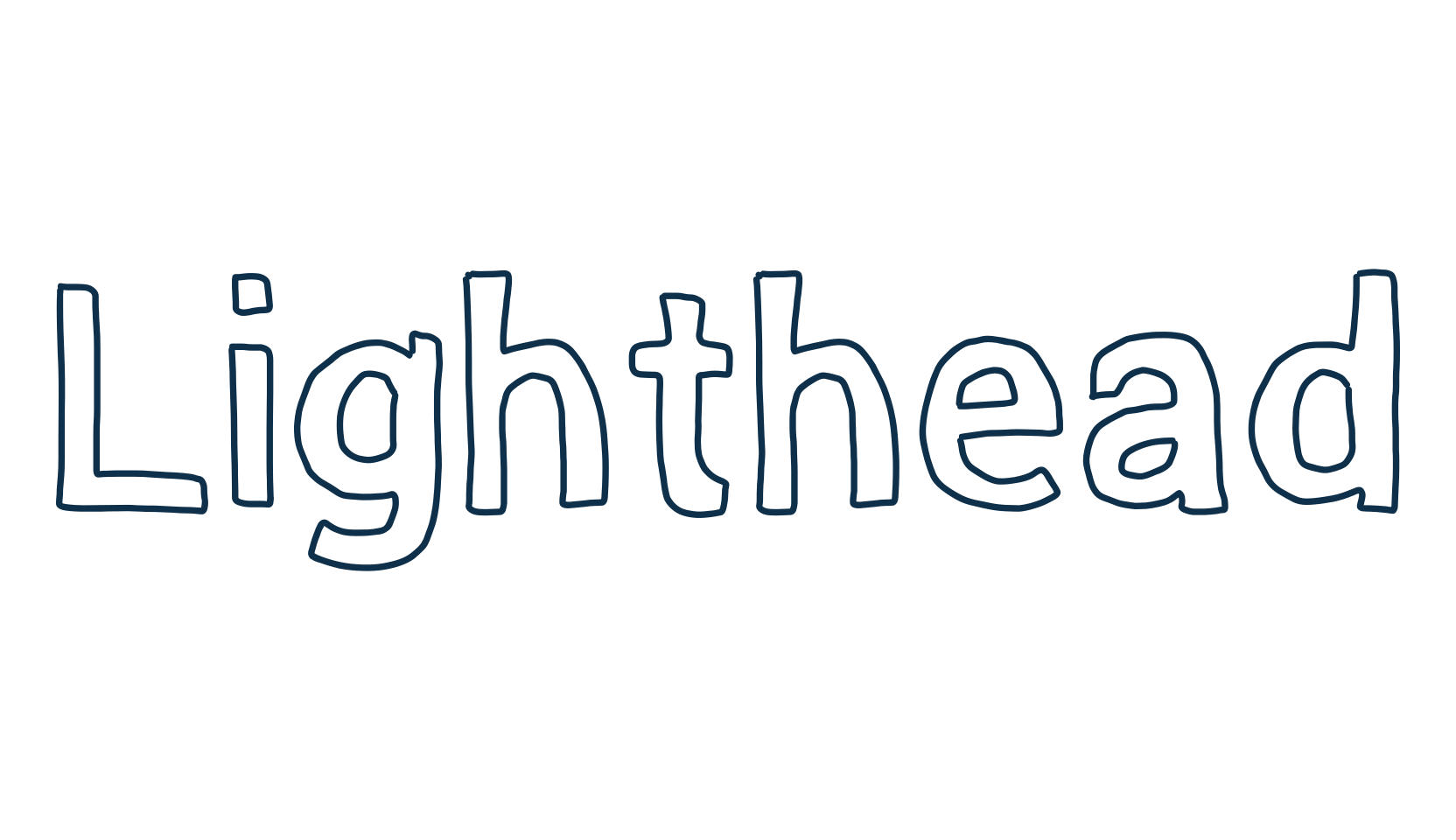 Lighthead, fancy cartoon decorative font preview