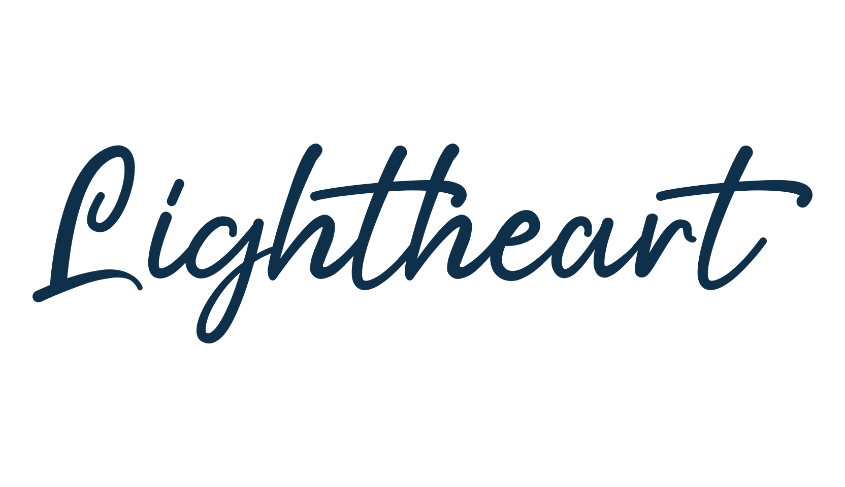 Lightheart, handwriting font preview