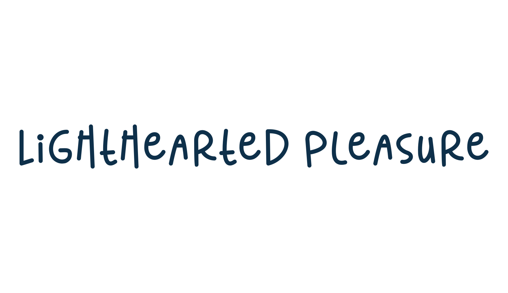 Lighthearted Pleasure, cartoon font preview