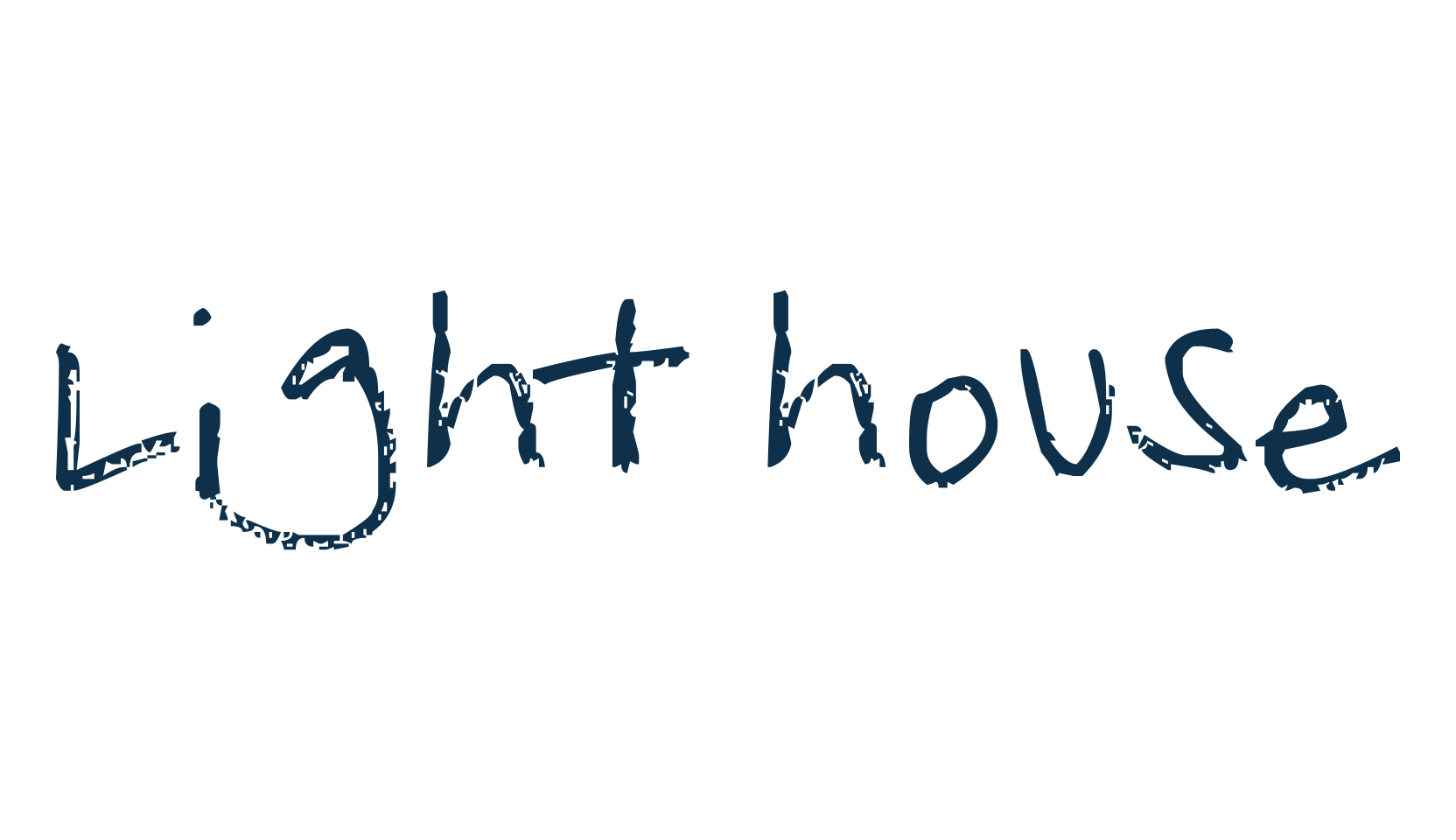 Light house, handwriting font preview