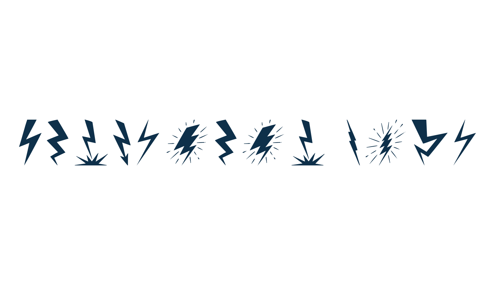 Lightning Bolt (lightning-bolt), display market font preview
