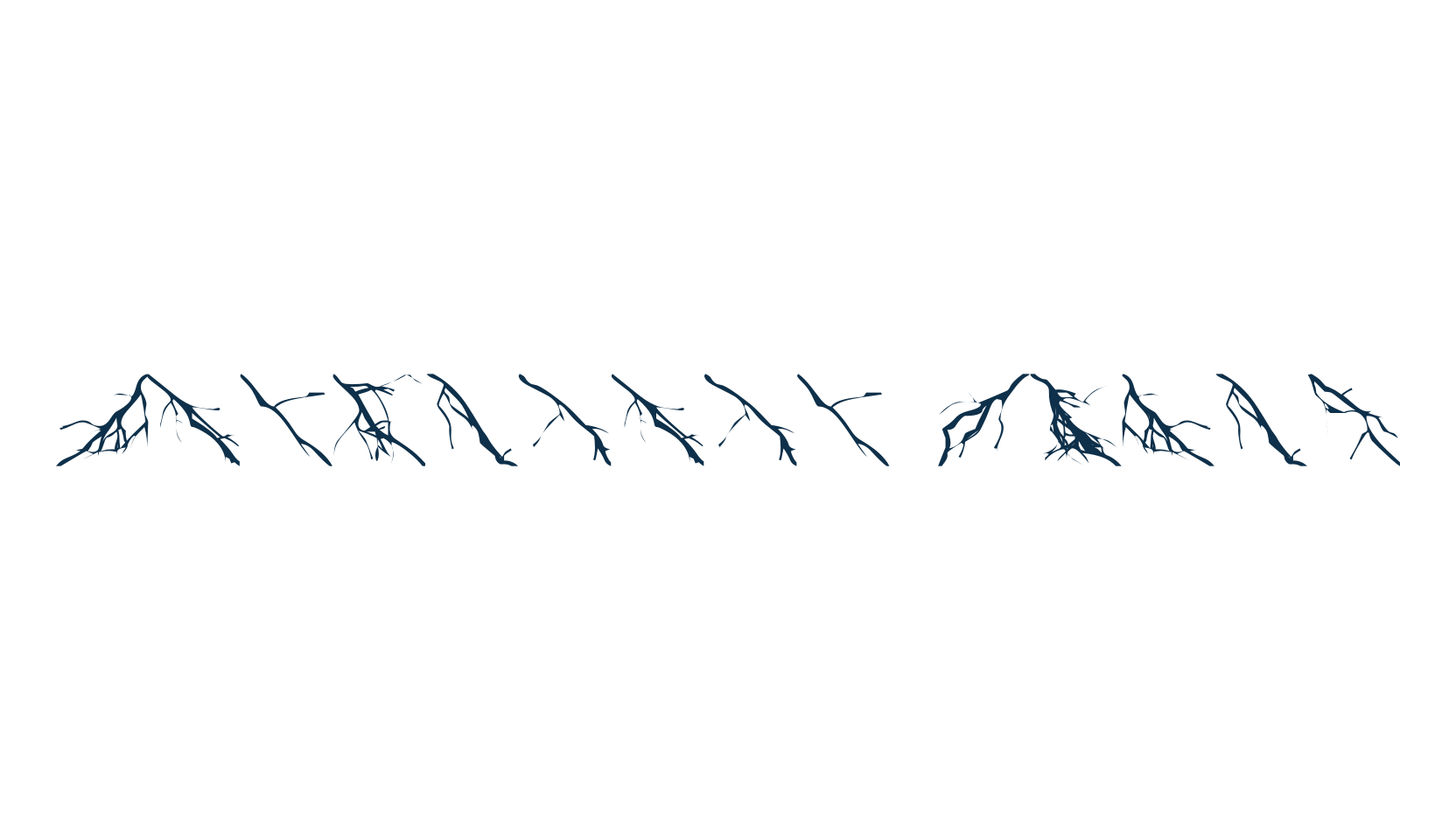 Lightning Bolts, display market font preview