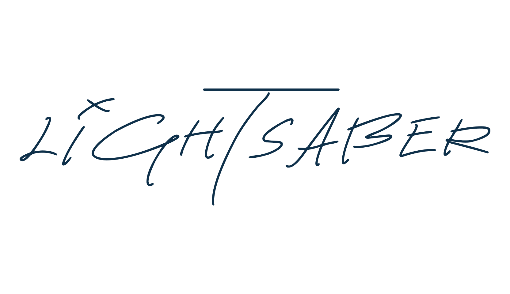 Lightsaber, various font preview