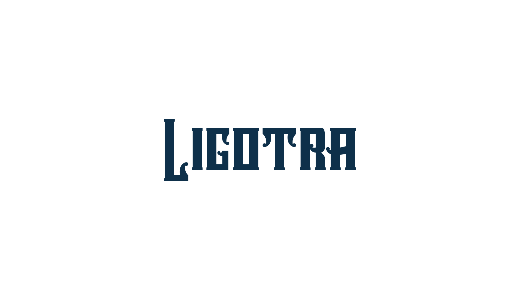 Ligotra, retro font preview