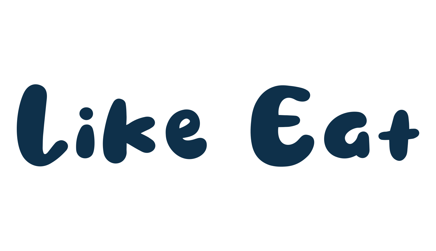 Like Eat, cartoon font preview
