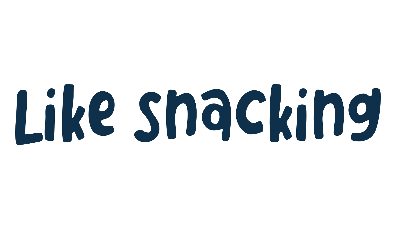 Like Snacking, fancy cartoon decorative font preview