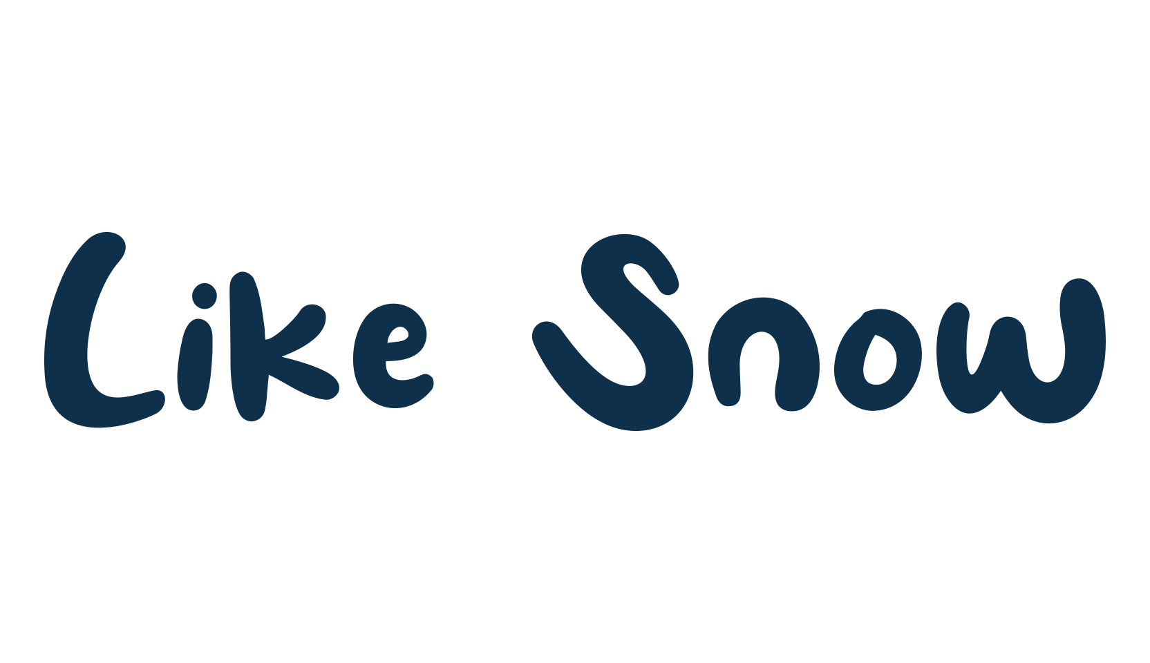 Like Snow, cartoon font preview