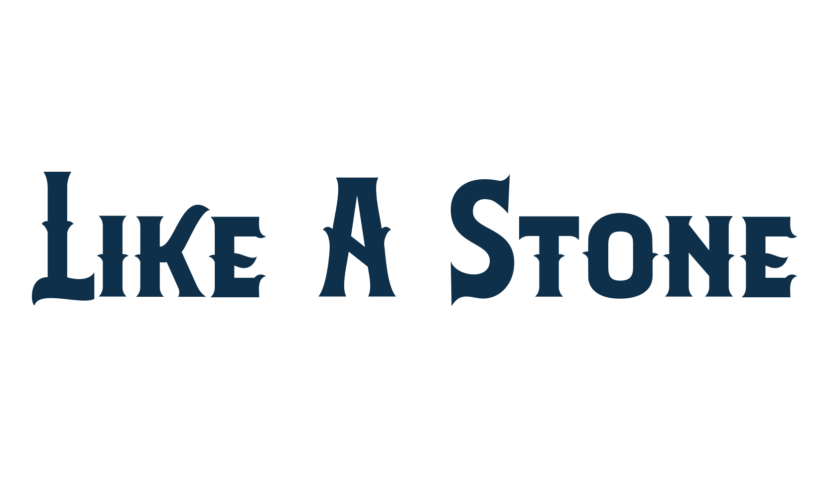 Like A Stone, modern font preview