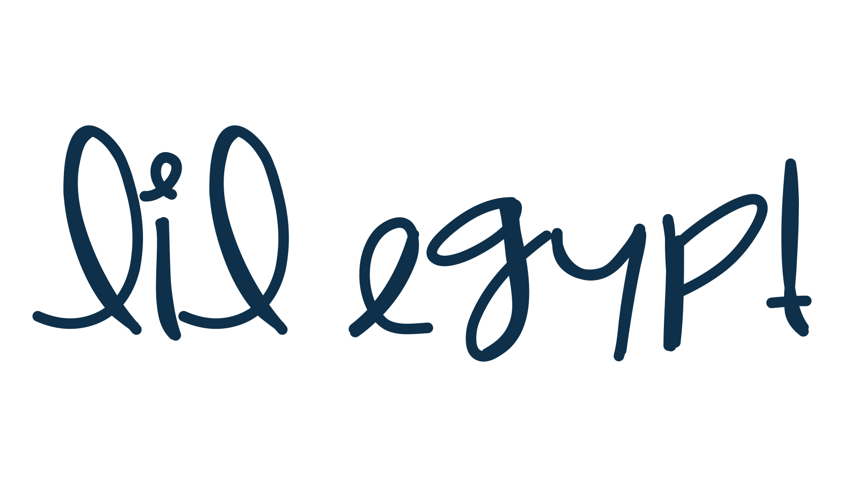 Lil Egypt, handwriting font preview