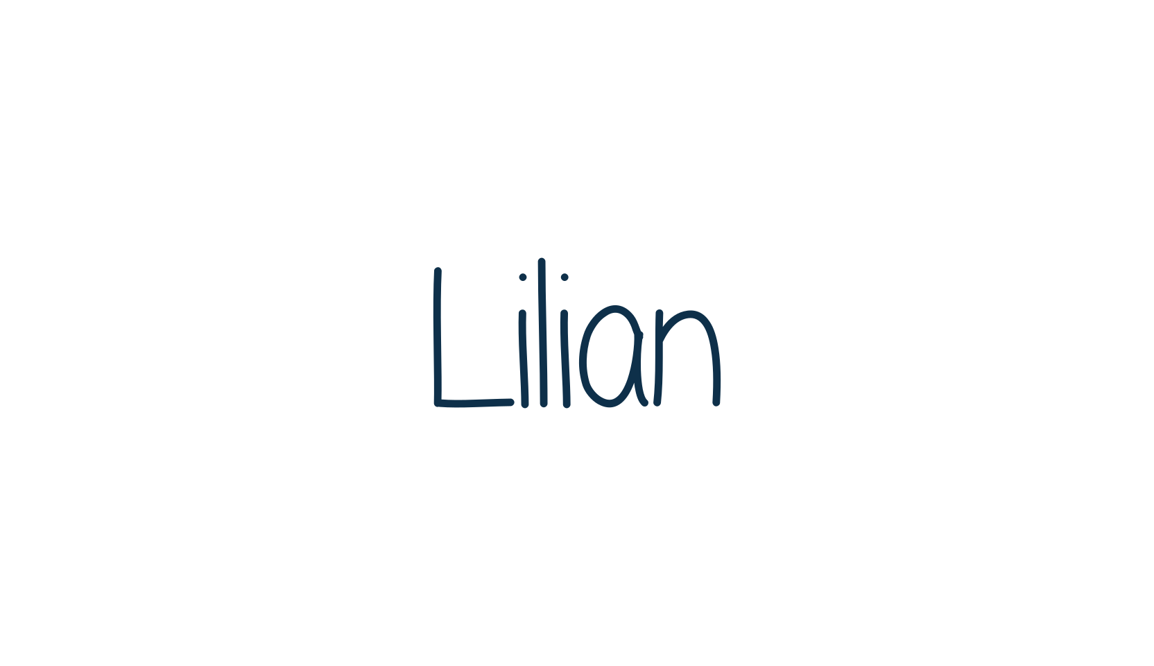 Lilian, handwriting font preview