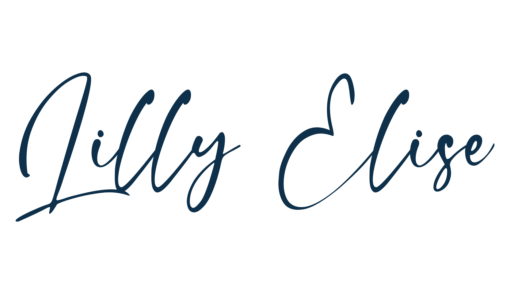 Lilly Elise, script handwritten fancy decorative calligraphy font preview