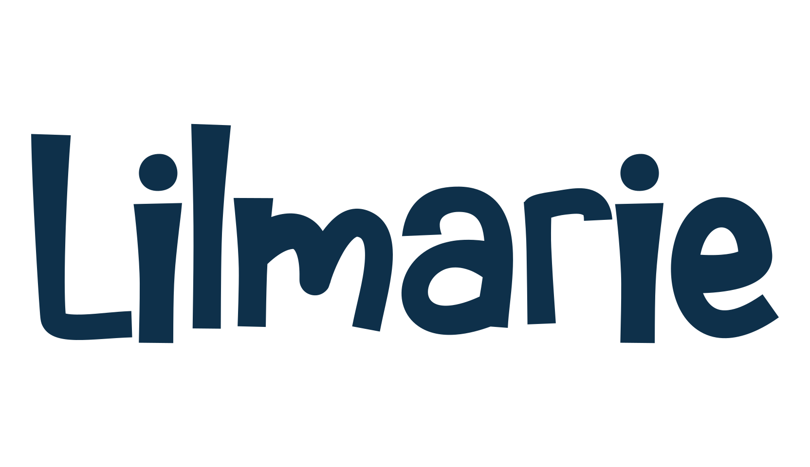 Lilmarie, fancy cartoon decorative font preview