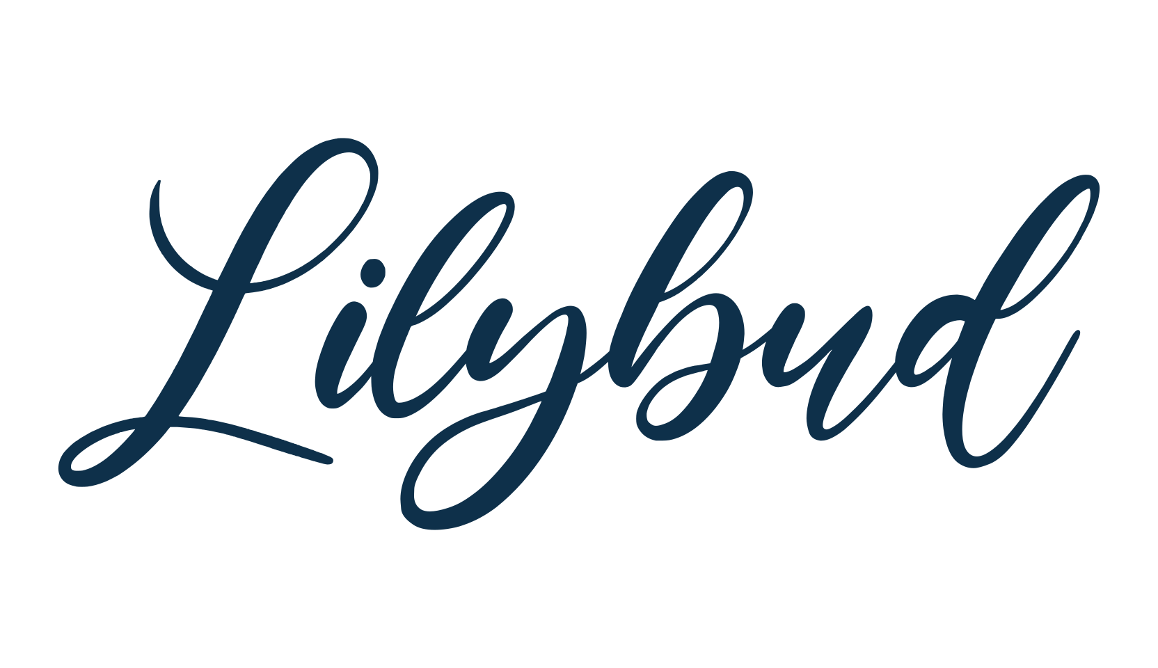 Lilybud, calligraphy font preview