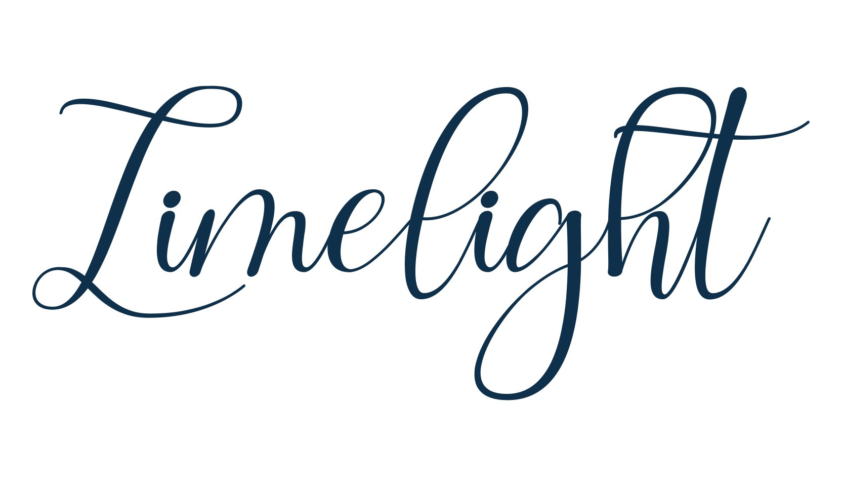 Limelight, script calligraphy fancy decorative font preview