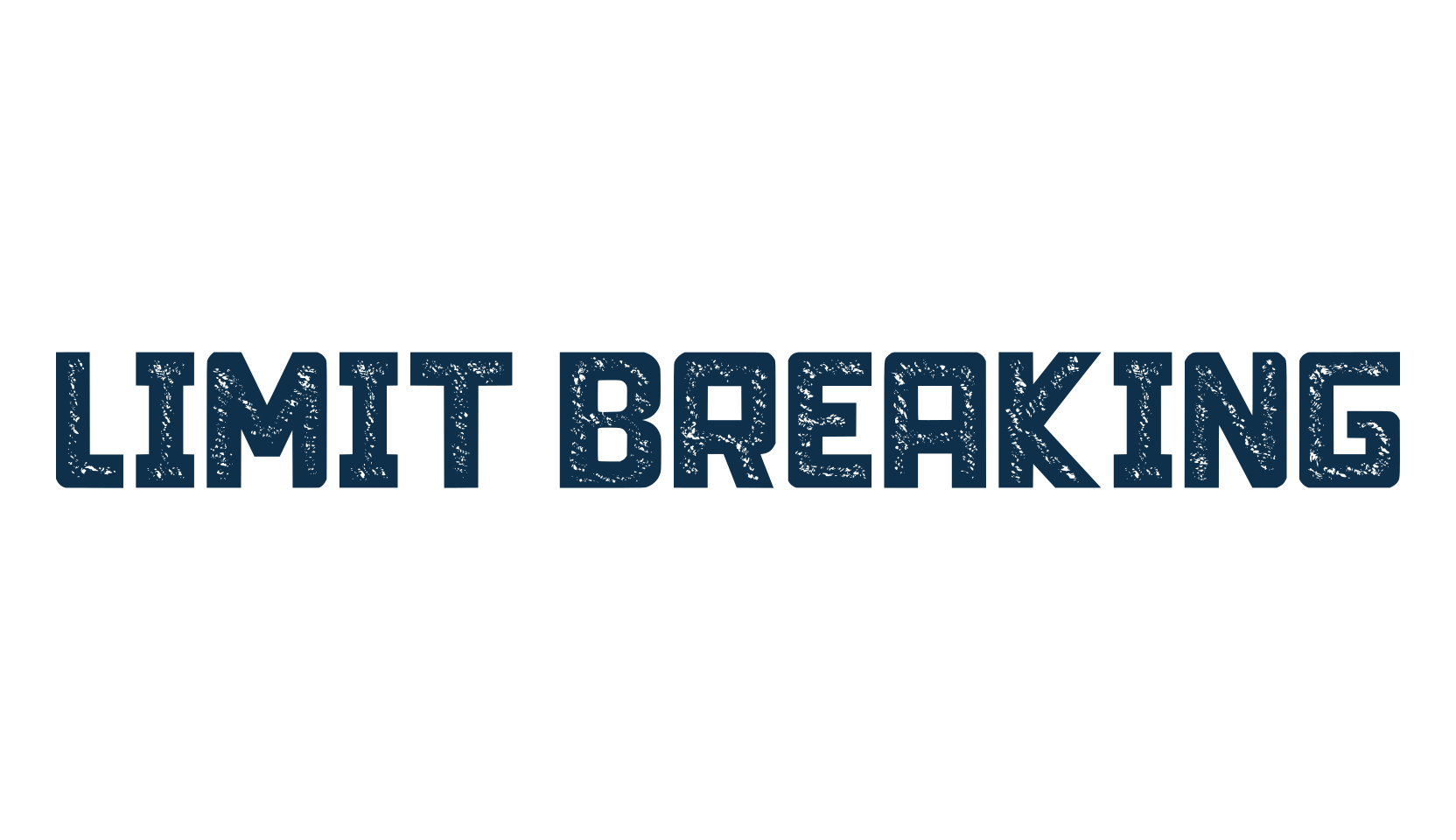Limit Breaking, fancy eroded decorative font preview