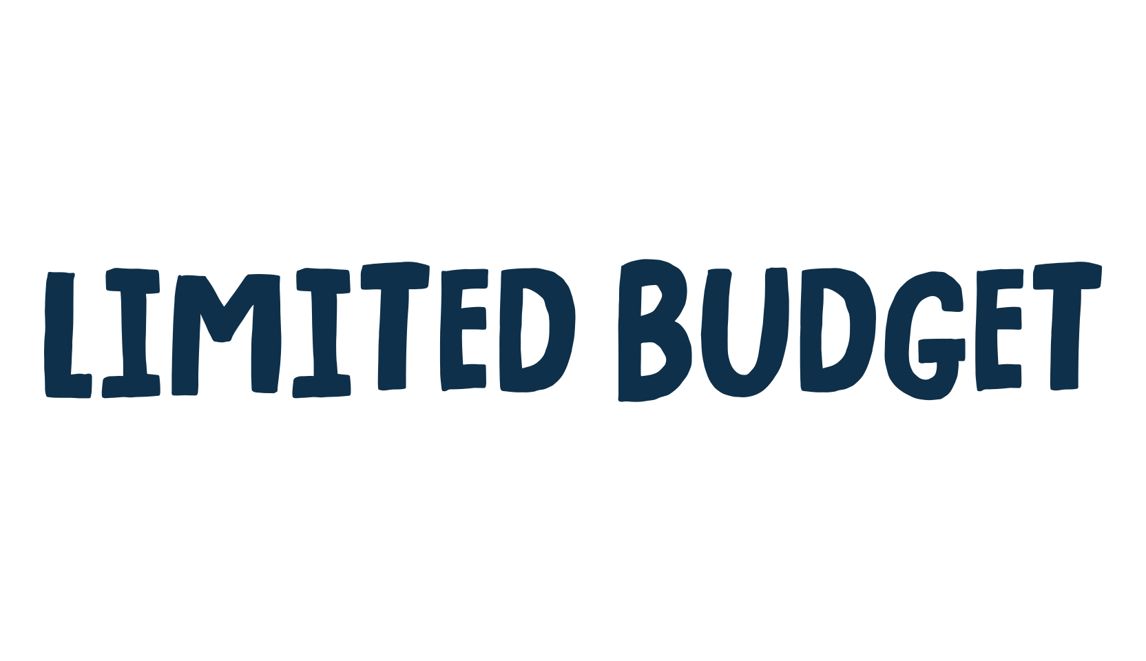 Limited Budget, cartoon font preview