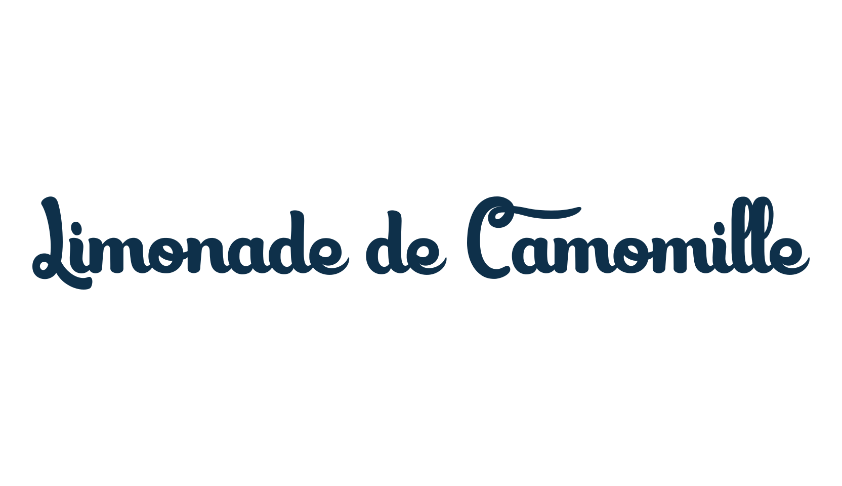Limonade de Camomille, fancy decorative font preview