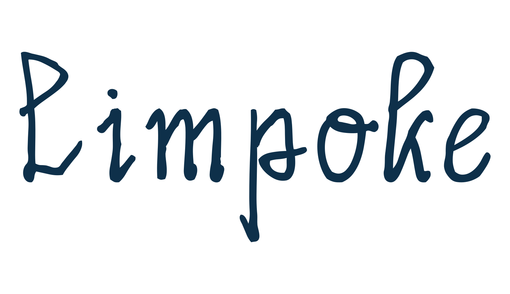 Limpoke, script handwritten fancy decorative calligraphy font preview