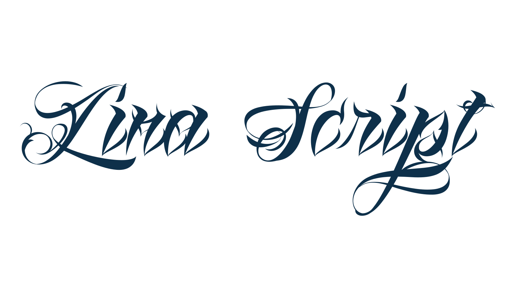 Lina Script, script calligraphy fancy decorative font preview