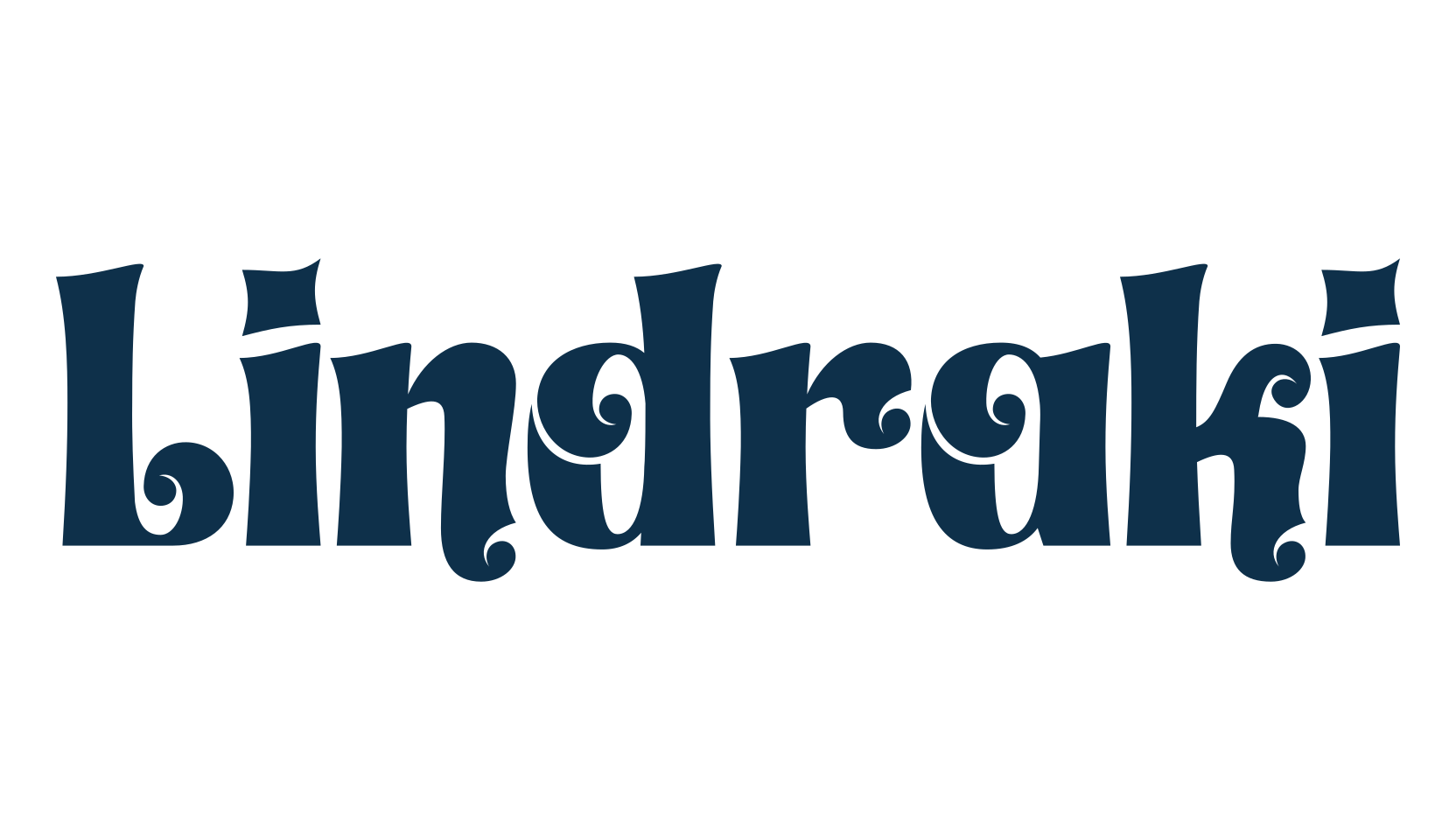 Lindraki, groovy font preview