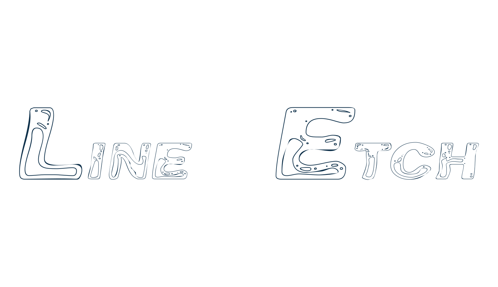 Line Etch, fancy decorative font preview