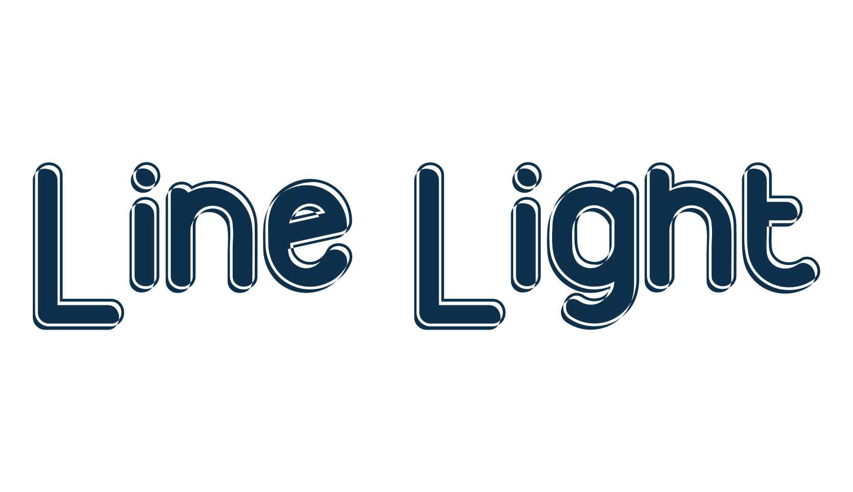 Line Light, groovy font preview