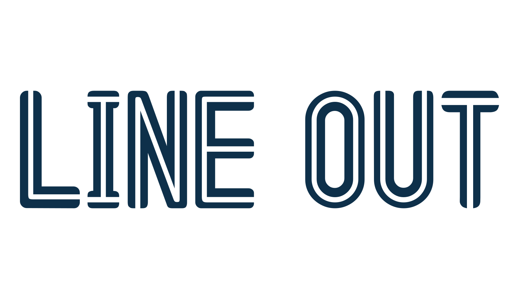 Line Out, fancy various decorative font preview