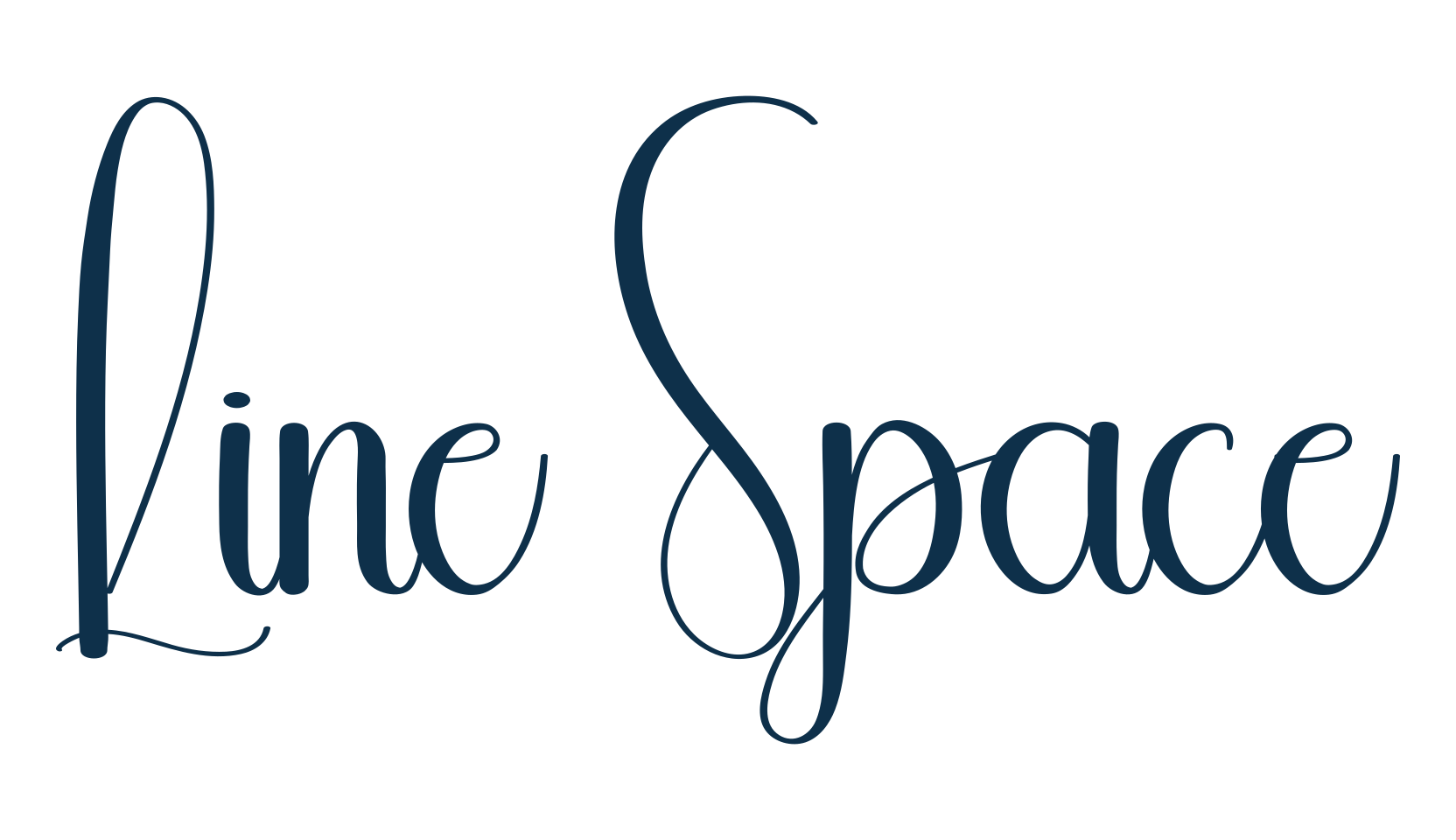 Line Space, fancy various decorative script calligraphy font preview