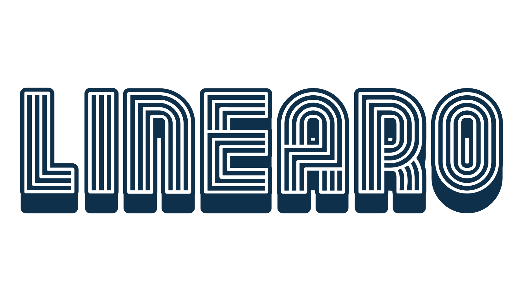 Linearo, fancy groovy decorative font preview