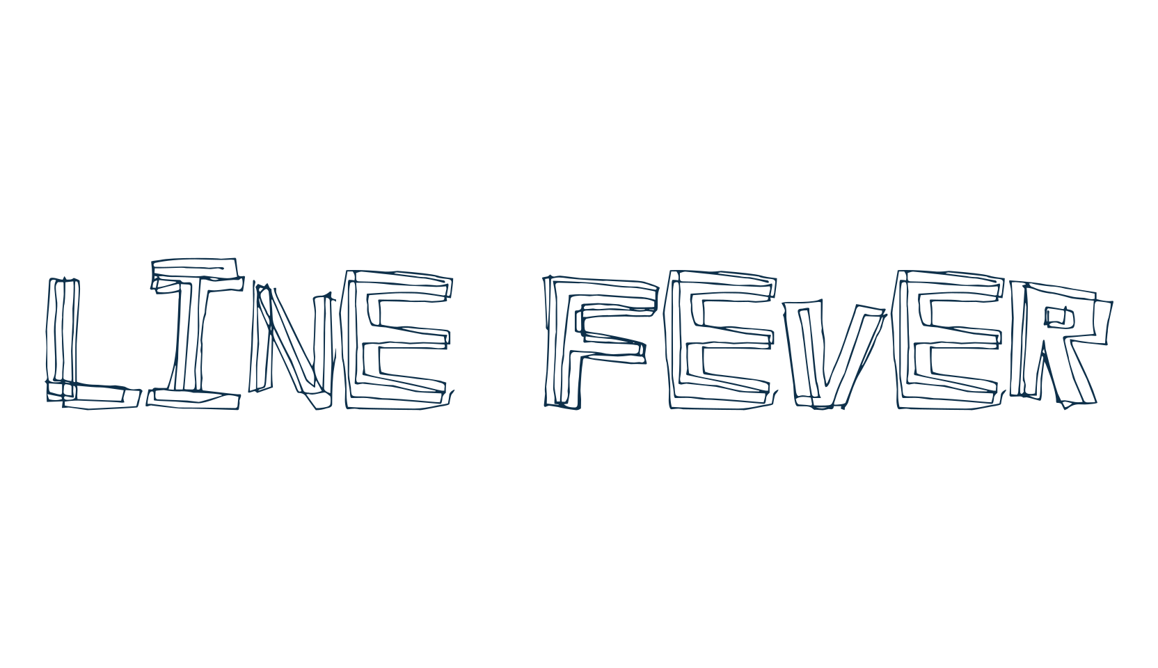 Line Fever, fancy cartoon decorative font preview