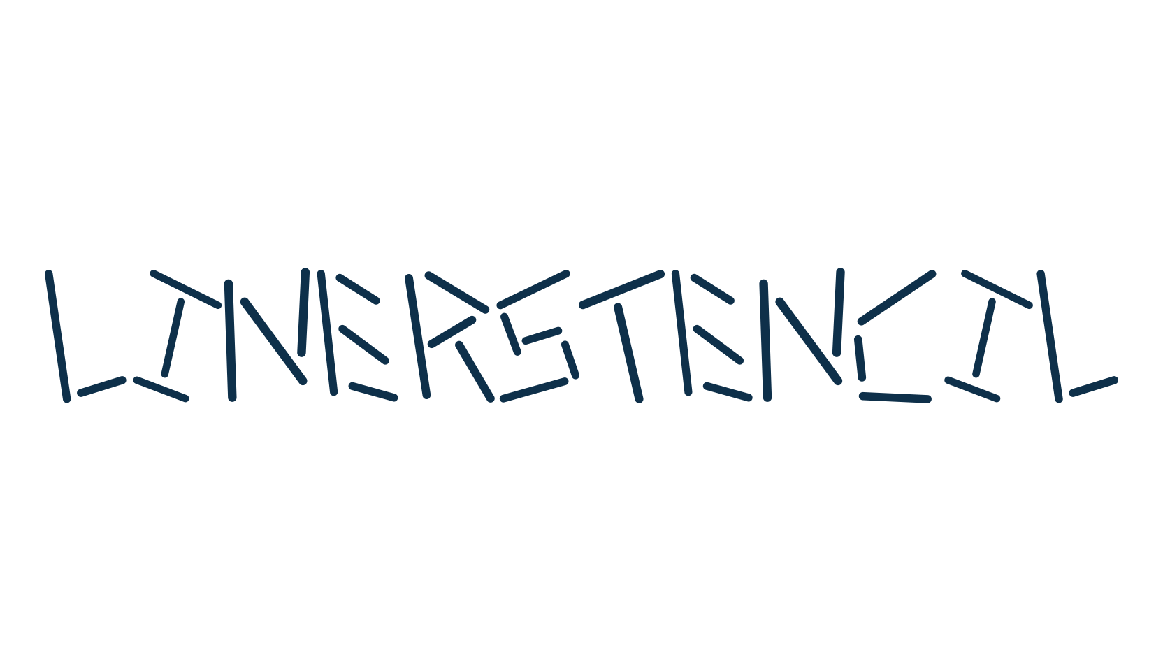 Linerstencil, various font preview