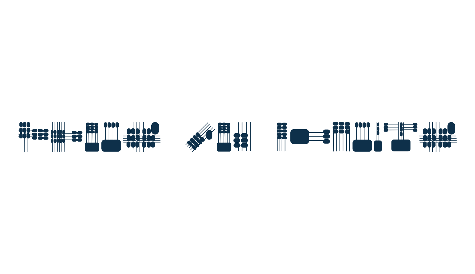 Lines and Objects, fancy decorative font preview