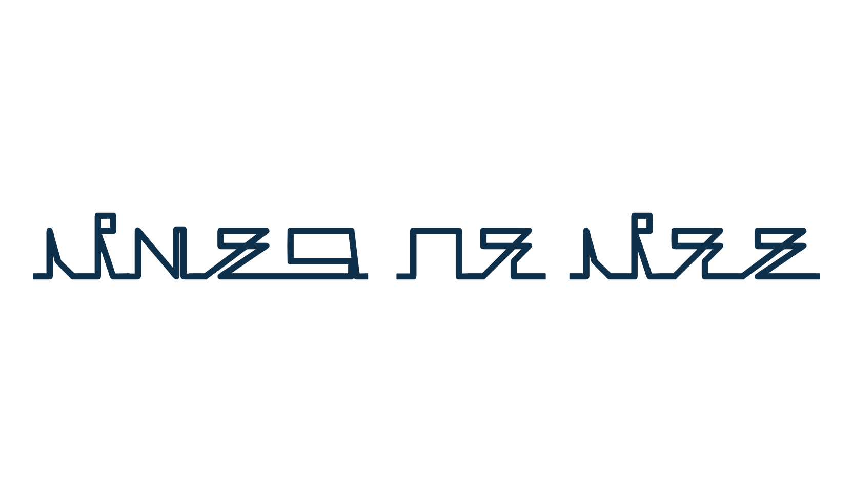 Lines of Life, fancy various techno sci-fi font preview